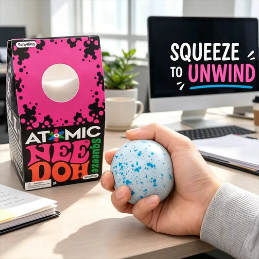 Needoh Snow Ball Crunch Squeeze Toy!!