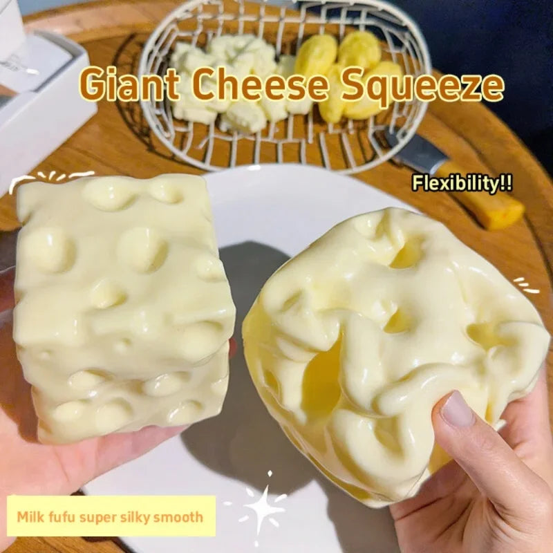 Taba Jumbo Squishy Cheese Cube Toys!
