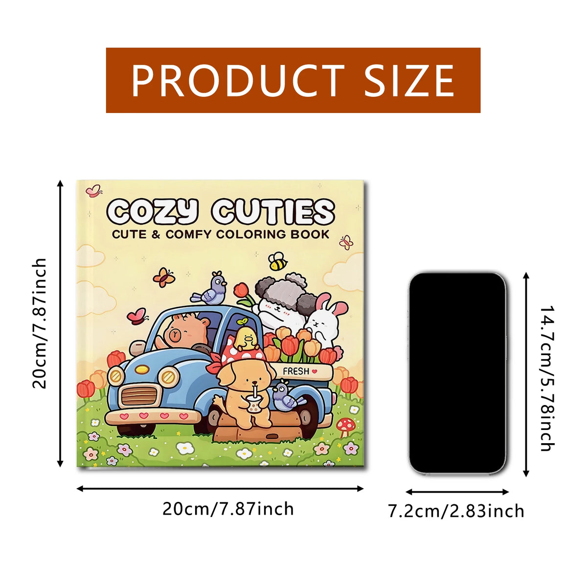 COZY CUTIES Cute & Comfy Coloring Book!