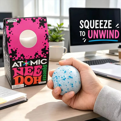 Needoh Snow Ball Crunch Squeeze Toy!!