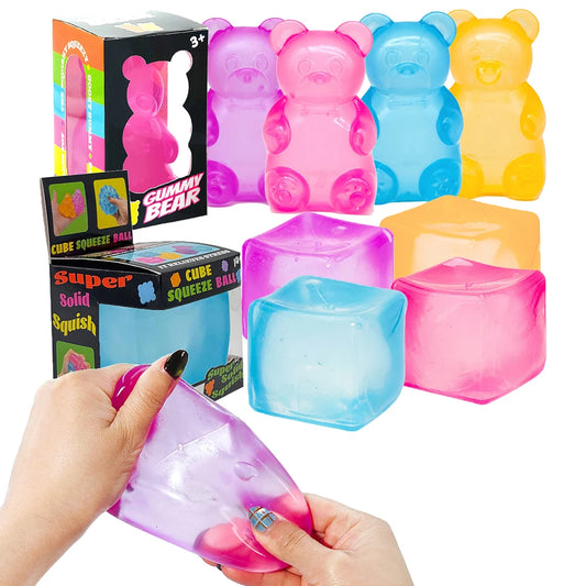 Slow Rising Cube and Bear Sensory Fidget Toys!