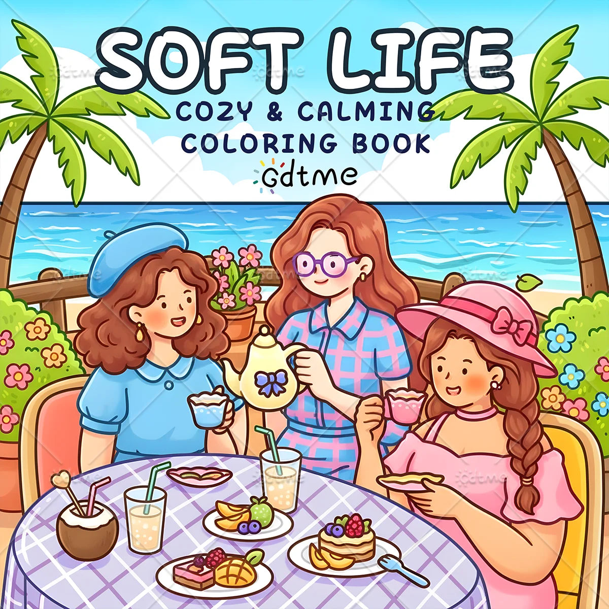 COZY HOME: Multiple Wonderful Kawaii Style Coloring Books Cute for Drawing!