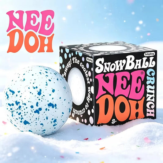 Needoh Snow Ball Crunch Squeeze Toy!!