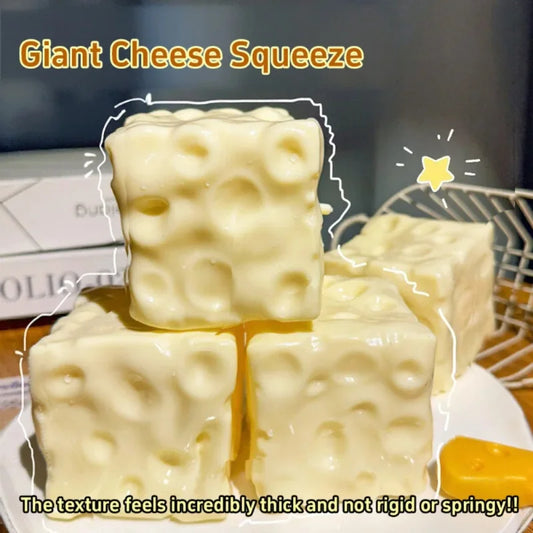 Taba Jumbo Squishy Cheese Cube Toys!