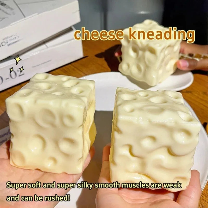Taba Jumbo Squishy Cheese Cube Toys!
