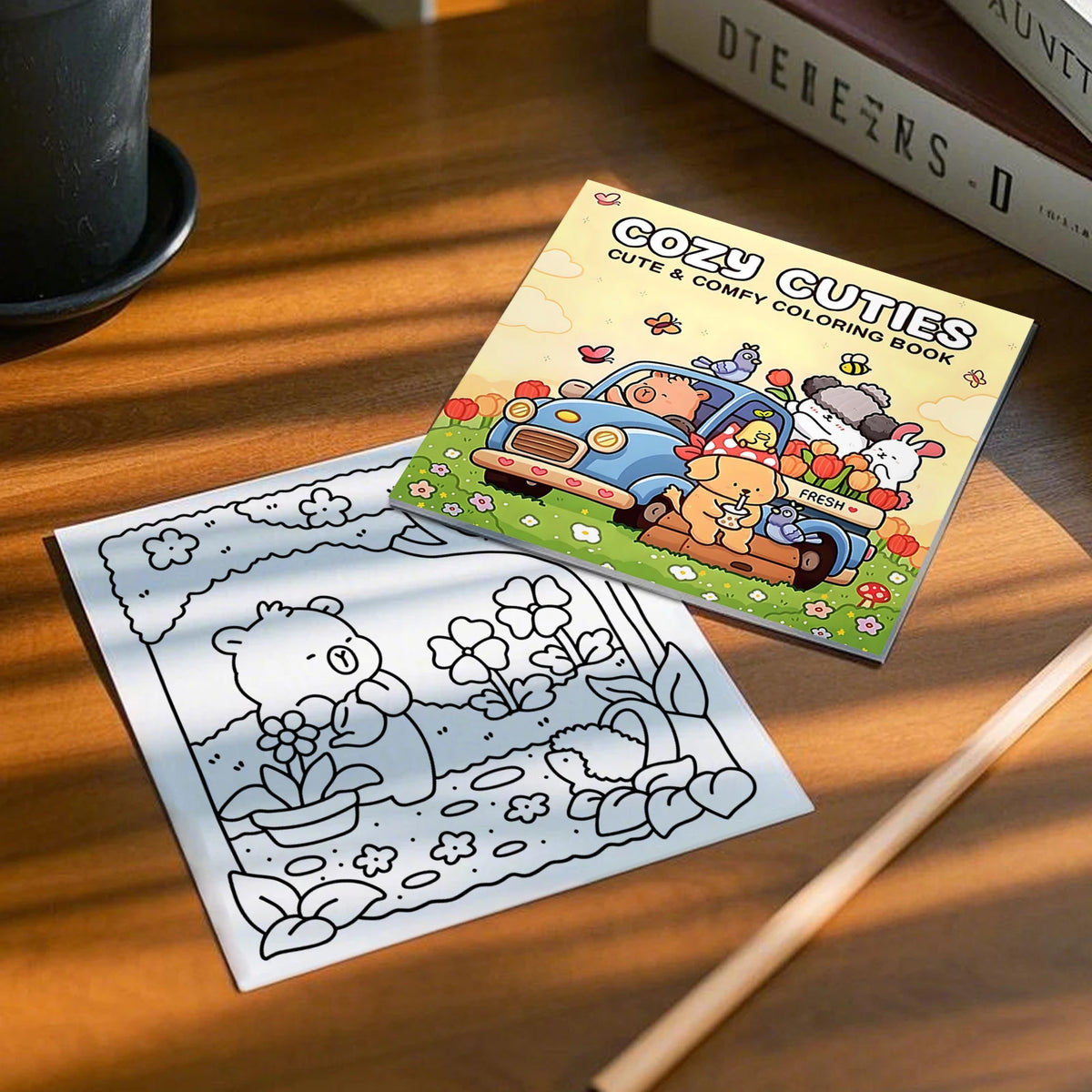 COZY CUTIES Cute & Comfy Coloring Book!