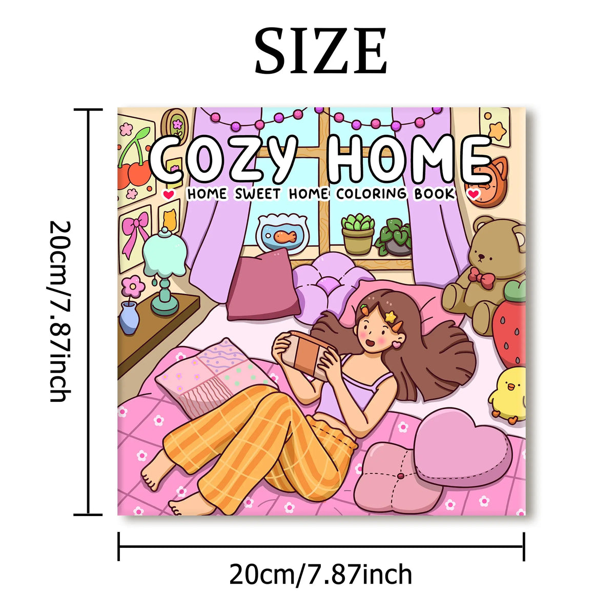 COZY HOME: Coloring Book Featuring Cute Cozy Daily Activities for Relaxation!
