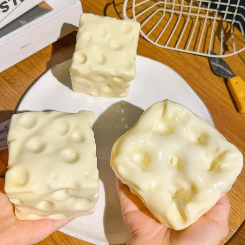 Taba Jumbo Squishy Cheese Cube Toys!