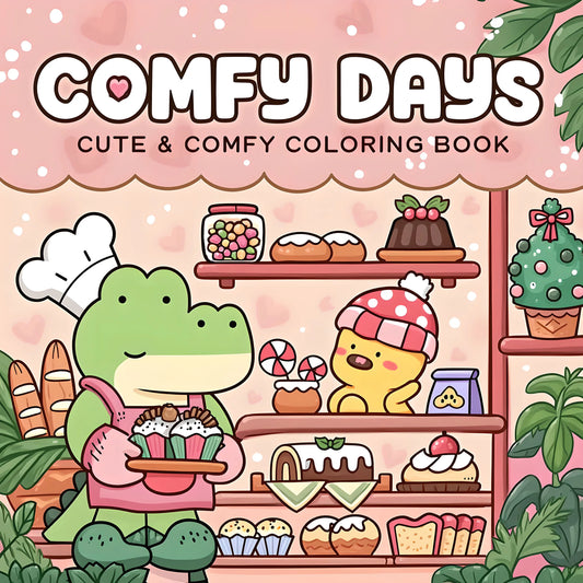 COMFY DAYS Bold-easy Patterns Coloring Book!