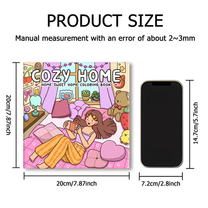 COZY HOME: Coloring Book Featuring Cute Cozy Daily Activities for Relaxation!