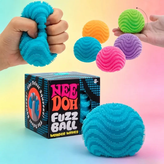 NeeDoh Fuzz Ball Wonder Waves Sensory Squeeze Toy!